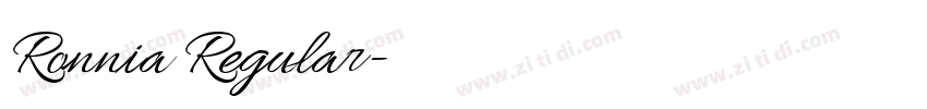 Ronnia Regular字体转换 Ronnia Regular字体转换